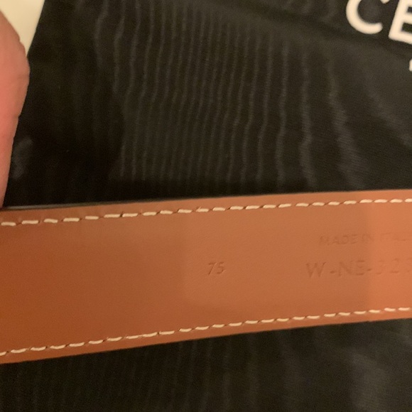 Celine Medium Triomphe natural belt - Picture 11 of 14